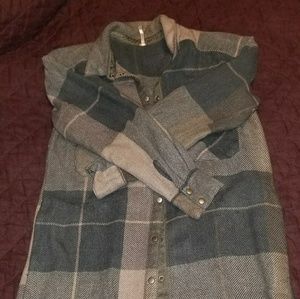 FREE PEOPLE FLANNEL